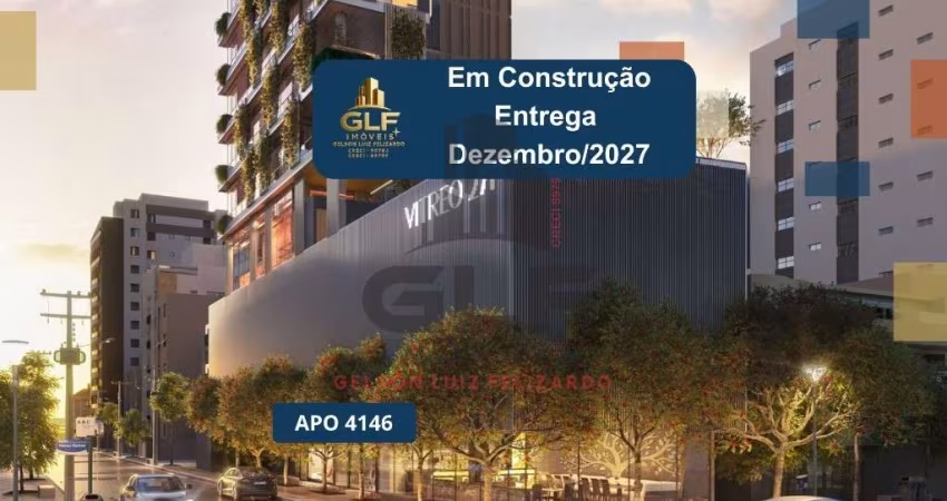 Apto construção em itapema/sc bairro meia praia, com 205.09m²  área privativa, sendo 4 suítes, 3 vagas de garagem, área de lazer completa