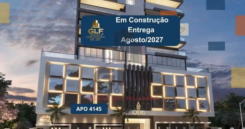 Apto em construção em itapema/sc bairro meia praia, com 151m², sendo 3 suítes, 2 vagas de garagem, área de lazer completa