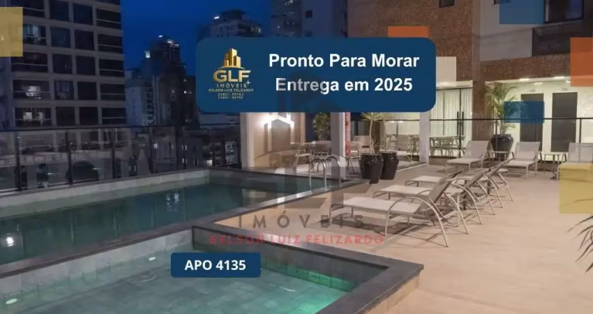 Apto pronto em itapema/sc bairro meia praia, com 116,58m² área privativa, sendo 3 suítes, 3 vagas de garagem, área de lazer completa