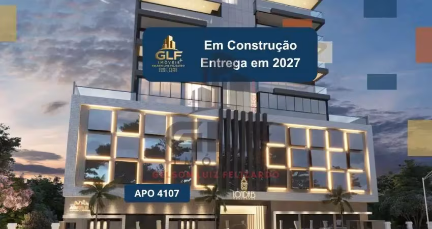 Apto em construção em itapema/sc bairro meia  praia, com 151m²  área privativa, sendo 3 suítes, 2 vagas de garagem, área de lazer completa