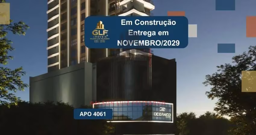 Apto em construção em itapema/sc bairro meia praia, com 71m² área privativa sendo, 2 dormitório e 1 suíte, 1 vaga de garagem