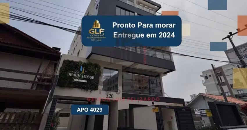 Apto pronto em bombinhas/sc com 98,76m² área privativa, sendo 2 dormitórios, 1 vaga de garagem,