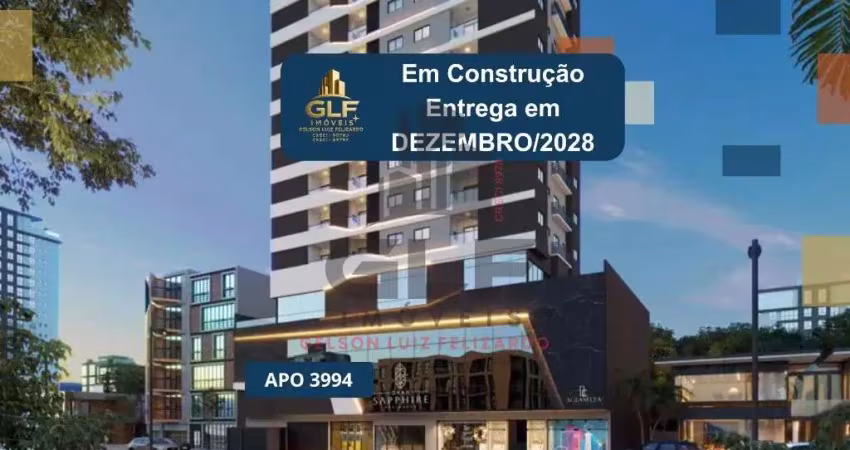 Apto em construção em itapema/sc com 61,80m² área privativa, sendo 2 suítes, 1 vaga de garagem, área de lazer completa