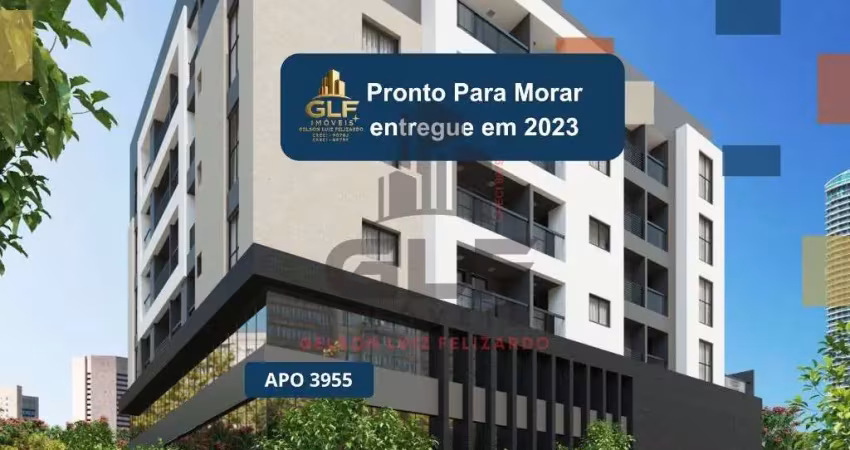Apto pronto em balneário camboriú, com 68,45m² área privativa sendo, 2 suítes, 2 vagas de garagem, área de lazer
