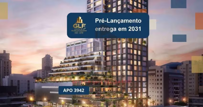 Apto pré lançamento em itapema/sc bairro meia praia, com 51,42m² área privativa, sendo 2 dormitórios, 1 vaga de garagem
