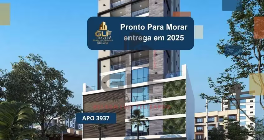 Apto pronto em itapema/sc bairro meia praia, com 105,85m²área privativa sendo 3 suítes, 2 vagas de garagem, área de lazer completa