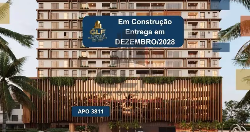 Apto em construção em porto belo,59,49m² área privativa com 2 dormitórios sendo 1 suíte, 1 vaga de garagem, área de lazer completa