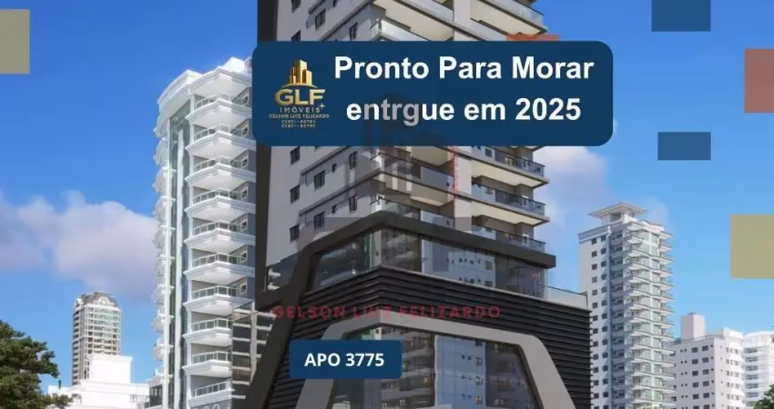 Apto pronto em itapema/sc com 152m² área privativa, sendo 4 suítes 3 vagas de garagem, área de lazer completa