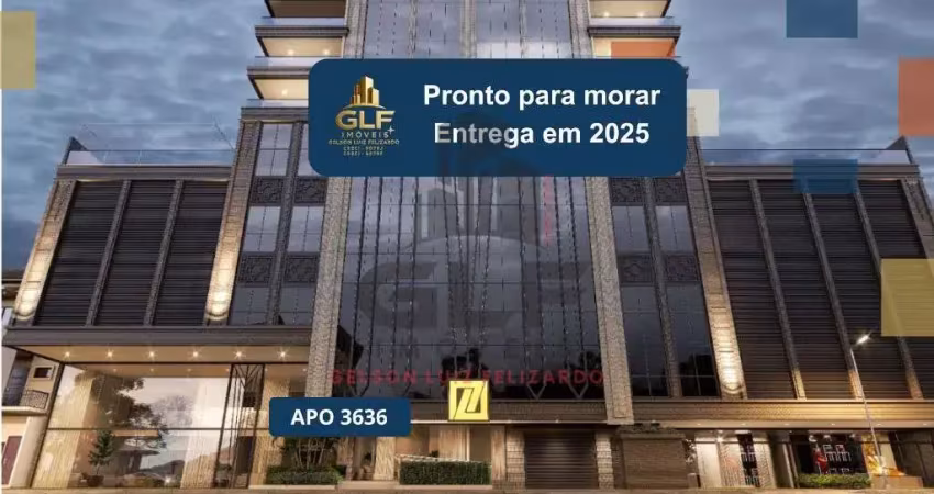 Apto pronto em itapema/sc bairro meia praia, com 143,65m² área privativa sendo 4 suítes, 3 vagas de garagem, área de lazer completa