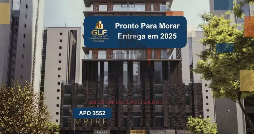 Apto pronto  em balneário camboriú, com 265,64m²  área privativa sendo 4 suítes, 3 vagas de garagem, área de lazer completa