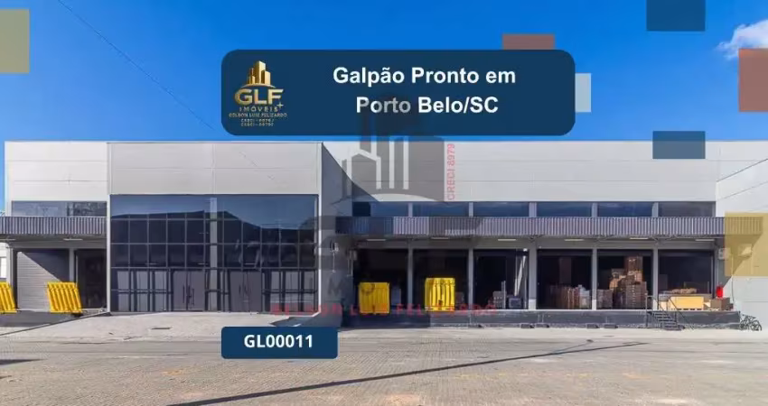 Galpão pronto em porto belo com 2.250,00m² de área, não perca essa oportunidade