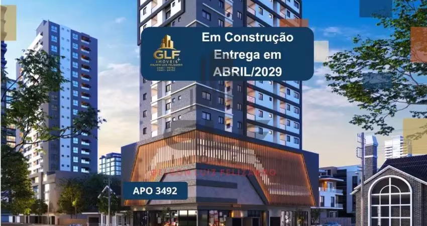 Apto em construção em itapema/sc bairro morretes, com 63,95m²a´rea privativa, com 2 dormitório sendo 1suíte, 1vaga  de garagem, área de lazer completa