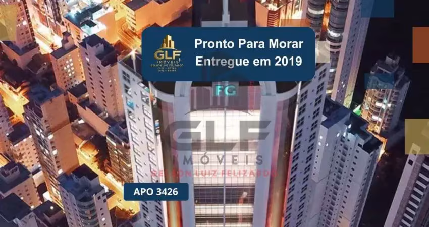 Apto pronto em balneário camboriú, com 164,96m² área privativa, sendo 2 suítes, 3 vagas de garagem, área de lazer completa
