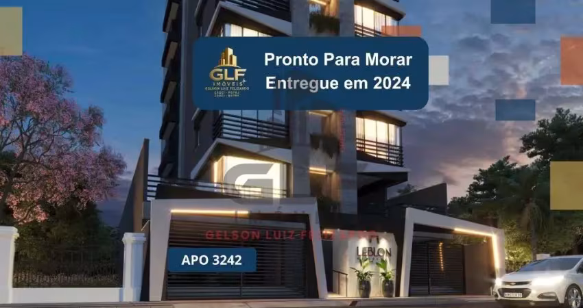 Apto pronto em porto belo, com 79,96m² área privativa sendo 2 suítes, 1 vaga de garagem, área de lazer completa