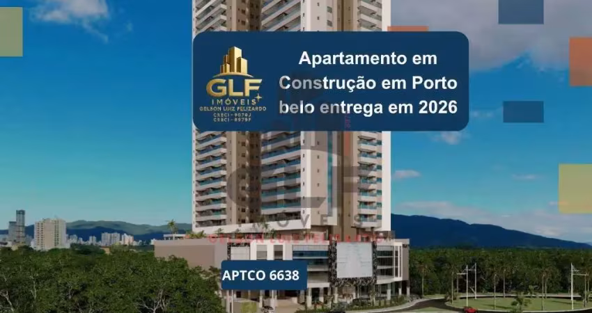 Apartamento em construção, de 2 quartos e 2 suítes no jardim dourado, porto belo-sc: 91,23m², 2 vagas de garagem. venha conferir!
