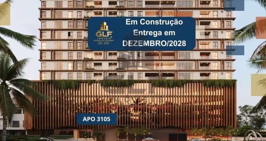 Apto em construção em porto belo, com 40,47m² área privativa sendo 1 dormitório., 1 vaga de garagem, área de lazer completa