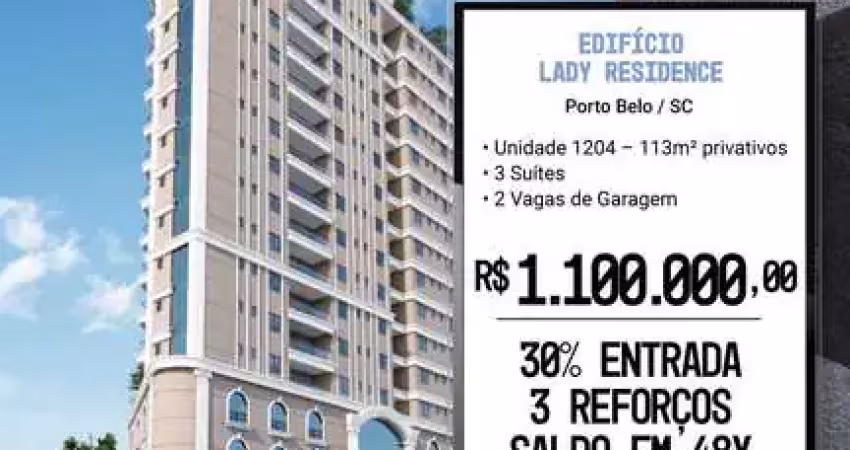 Apartamento com 3 quartos à venda no Balneário Perequê, Porto Belo 