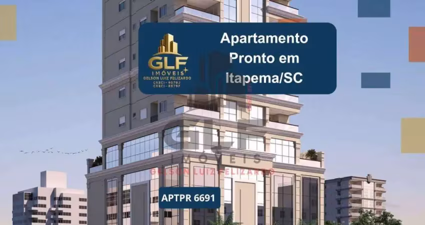 Oportunidade apartamento pronto de luxo em meia praia, itapema-sc: 3 quartos, 3 suítes, 1 banheiro, 2 vagas de garagem e 116,82m² de área!