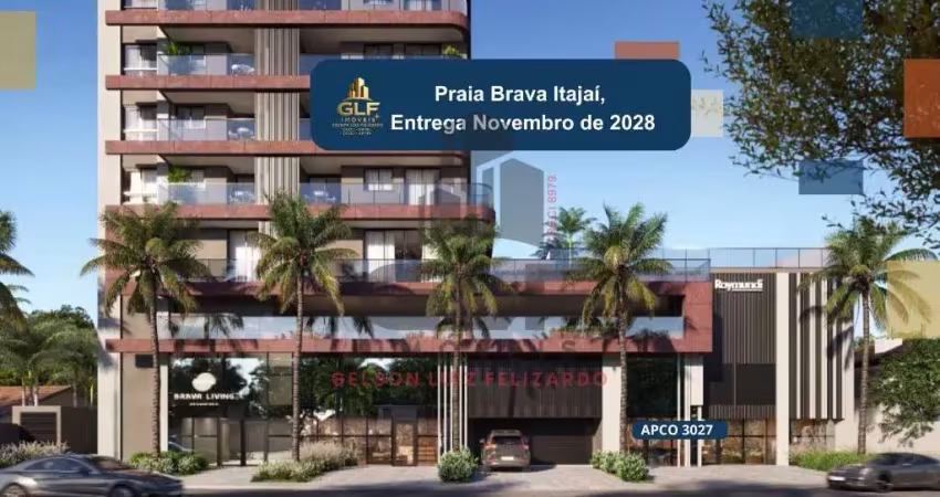Apto na praia brava itajaí, entrada: r$ 133.954,11 48x 3.720.95 6 balões semestrais r$ 22.325,70 financiamento: r$ 446.513,94.