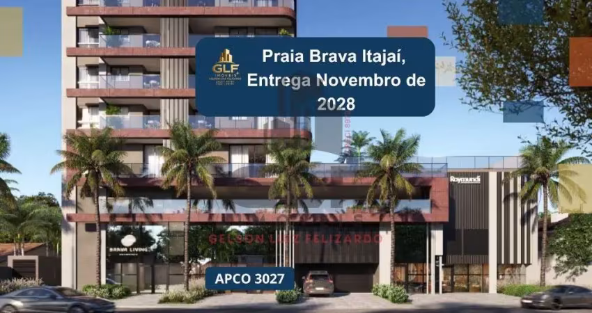 Apto na praia brava itajaí, entrada: r$ 133.954,11 48x 3.720.95 6 balões semestrais r$ 22.325,70 financiamento: r$ 446.513,94.