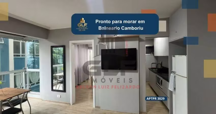 Apartamento bem localizado em balneario camboriu, apartamento conta com 43,23, próximo a praia