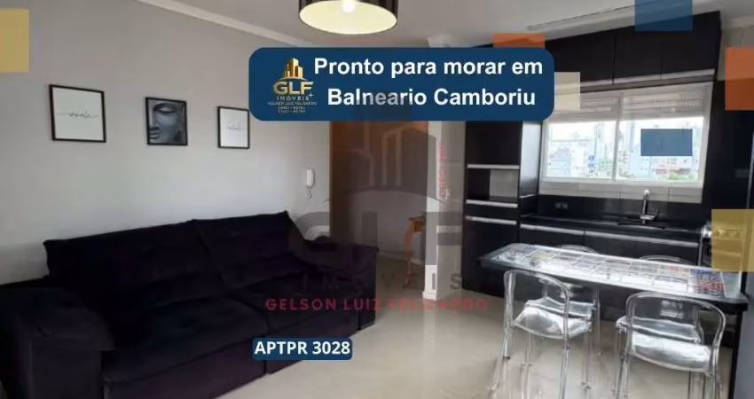 Apartamento pronto bem localizado, em balneario camboriu, apartamento conta com 86m², conta com 2 dormitorios sendo 1 suite, 1 vaga de garagem