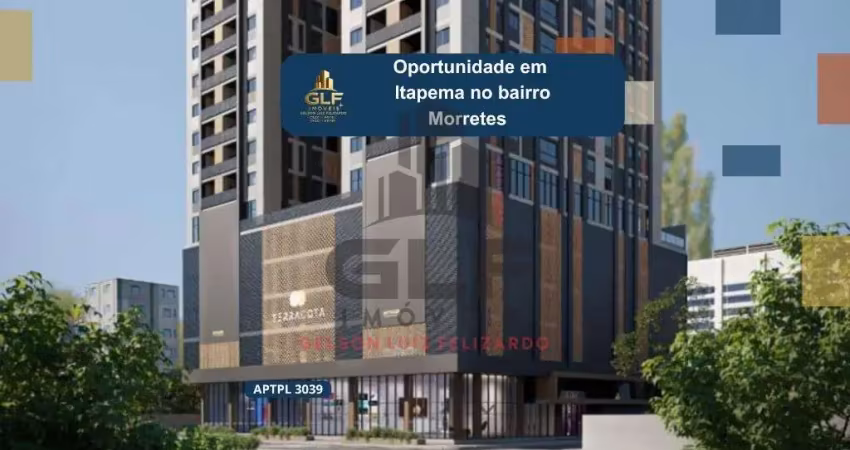 Apartamento pré lançamento em itapema/sc no bairro morretes próximos a comercios e escolas, apartamento com 69m² apartamento conta com 2 domitorios