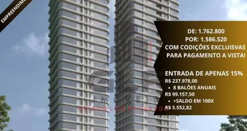Apartamento pré lançamento em porto belo, apartamento com 135,60m² de área privativa, conta com 3 suites, 2 vagas de garagem, área de lazer completa