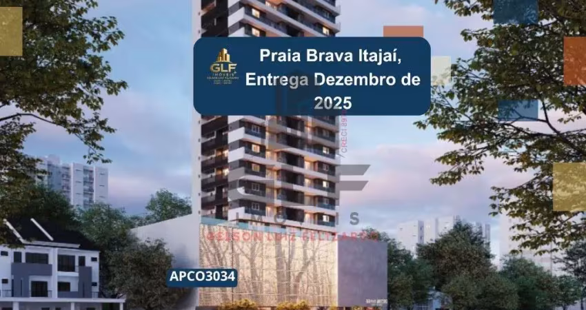 Apto pronto praia brava em itajaí, oportunidade, residencial com 3 elevadores, área de lazer completa, 4 apto por andar, mini quadra esportiva, spa .