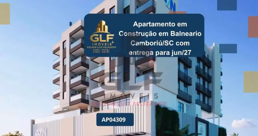 Apartamento em construção em balneário camboriú/sc com 2 dormitórios sendo 1 suíte 1 vaga de garagem