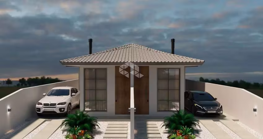 Casa com 3 dormitórios sendo 1 suíte no loteamento nova palhoça com 74 m² por r$ 450.000