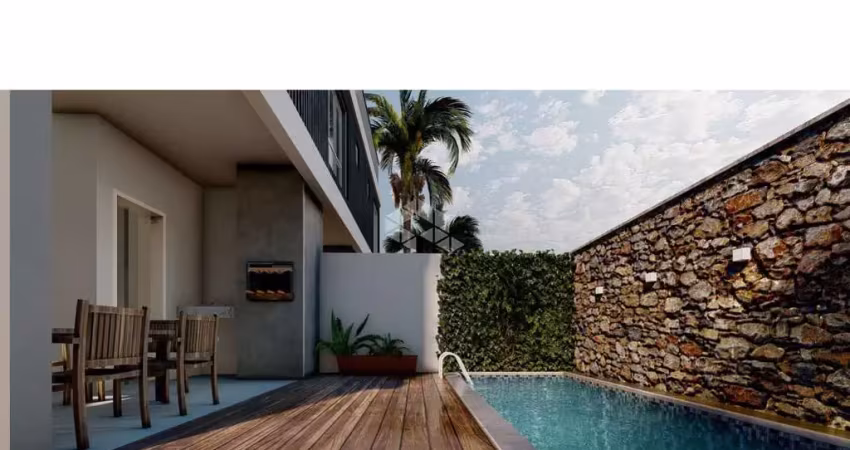 Casa sobrado com 3 suites sendo 1 master, em florianópolis sc, bairro campeche à venda por r$ 950.000,00.