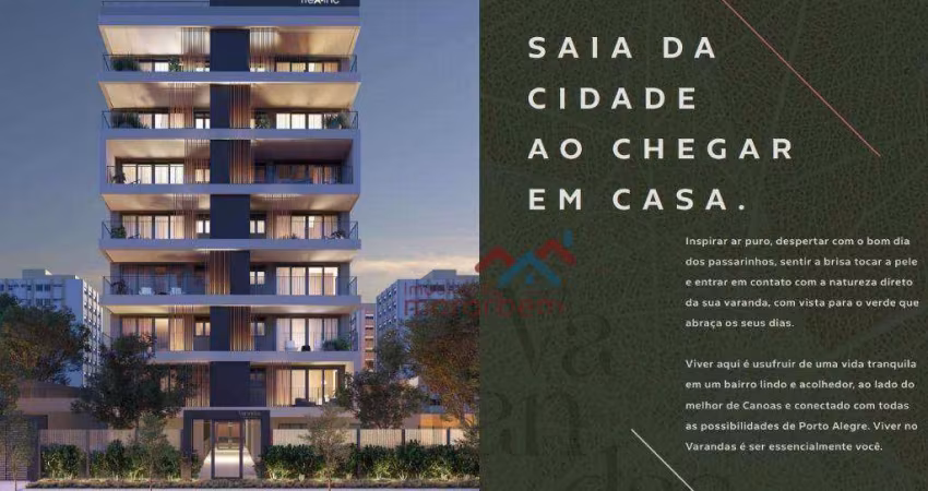 Apartamento com 3 dormitórios à venda, 67 m² por R$ 422.400,00 - Nossa Senhora das Graças - Canoas/RS