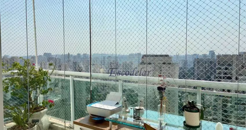 Cobertura com 2 dormitórios à venda, 171 m² por r$ 2.790.000,00 - campo belo - são paulo/sp