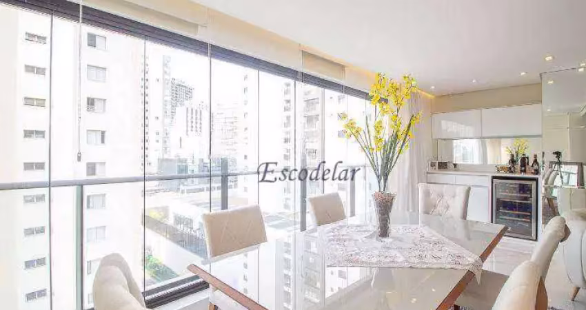 Apartamento com 3 dormitórios à venda, 103 m² por r$ 2.300.000,00 - campo belo - são paulo/sp