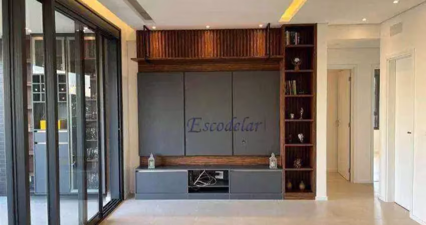 Apartamento com 3 dormitórios à venda, 125 m² por r$ 3.100.000,00 - campo belo - são paulo/sp
