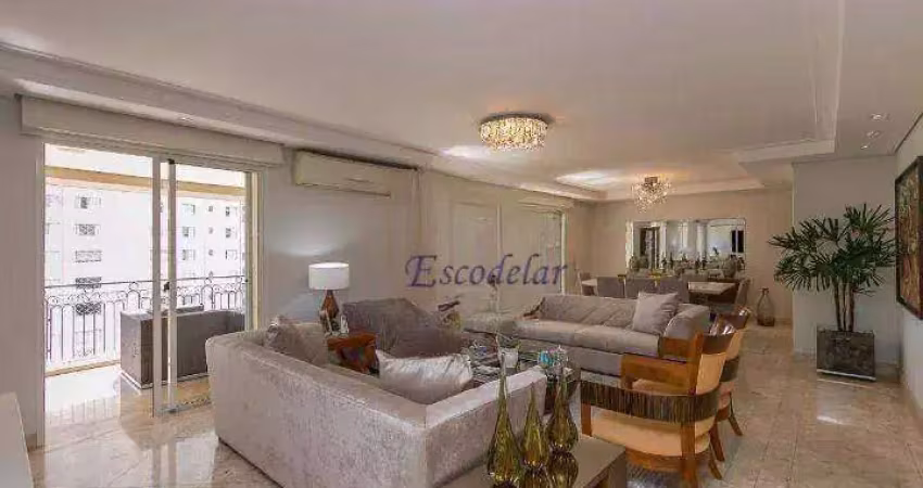 Apartamento com 4 dormitórios à venda, 252 m² por r$ 4.300.000,00 - campo belo - são paulo/sp