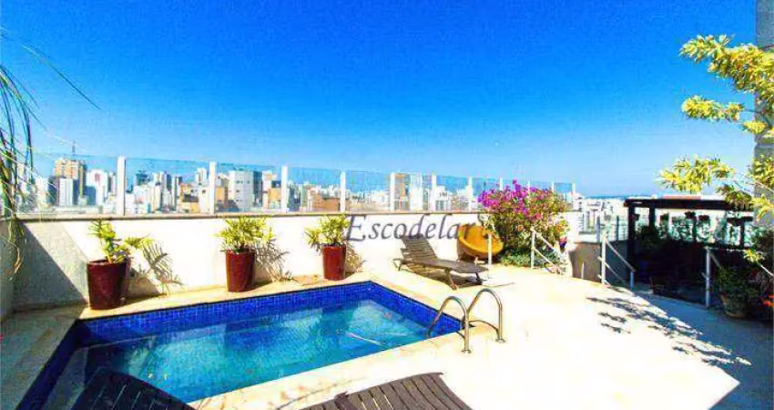 Cobertura com 5 dormitórios à venda, 436 m² por r$ 7.000.000,00 - perdizes - são paulo/sp
