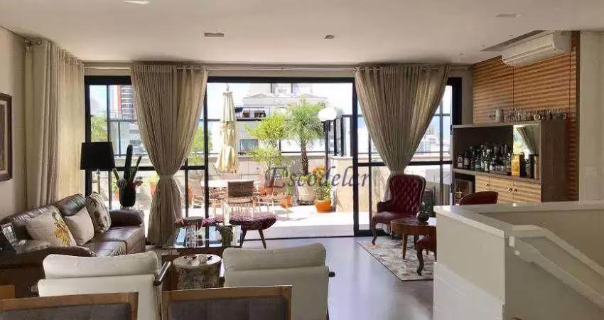 Cobertura com 4 dormitórios à venda, 280 m² por r$ 4.200.000,00 - perdizes - são paulo/sp