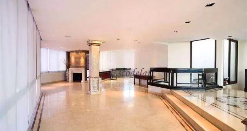 Cobertura com 4 dormitórios à venda, 600 m² por r$ 4.600.000,00 - pacaembu - são paulo/sp