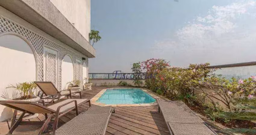 Cobertura com 4 dormitórios à venda, 456 m² por r$ 3.830.000,00 - campo belo - são paulo/sp