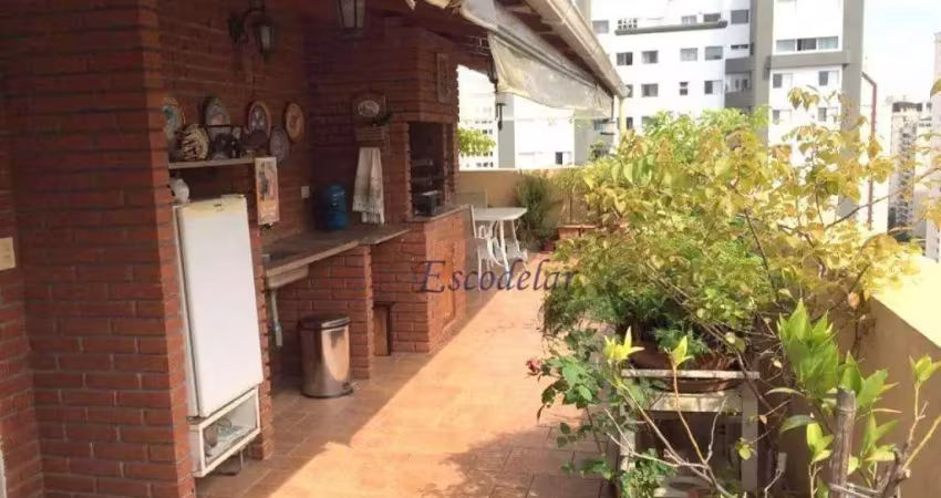 Cobertura com 4 dormitórios à venda, 445 m² por r$ 2.400.000,00 - campo belo - são paulo/sp