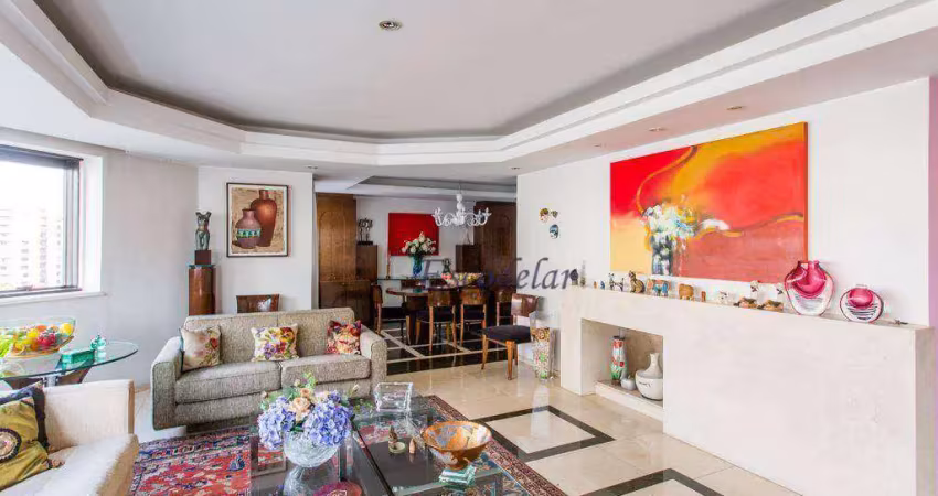Apartamento com 4 dormitórios à venda, 276 m² por r$ 3.200.000,00 - campo belo - são paulo/sp