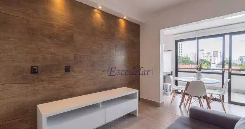 Apartamento garden com 1 quartoà venda, 60 m² por r$ 900.000 - campo belo - são paulo/sp