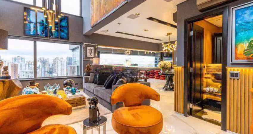 Cobertura com 3 dormitórios à venda, 320 m² por r$ 9.000.000,00 - campo belo - são paulo/sp