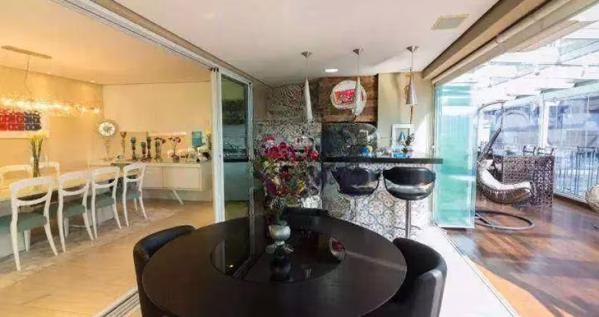 Apartamento garden com 4 dormitórios à venda, 288 m² por r$ 4.300.000,00 - campo belo - são paulo/sp