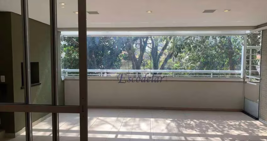 Apartamento garden com 3 dormitórios para alugar, 220 m² por r$ 21.400,00/mês - campo belo - são paulo/sp