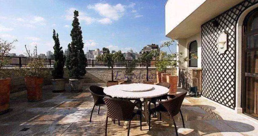 Cobertura com 5 quartos, 4 suites, à venda, 858 m² , 6 vagas- jardim paulista -