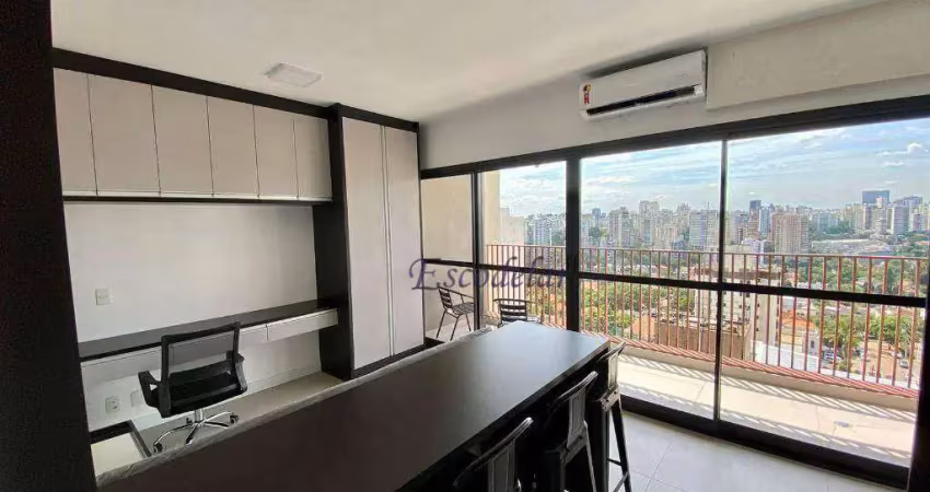 Apartamento para alugar, 30 m² por r$ 3.210,00/mês - perdizes - são paulo/sp