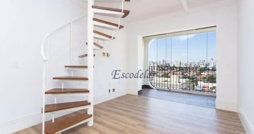 Cobertura com 2 dormitórios para alugar, 182 m² por R$ 16.461,63/mês - Moema Índios - São Paulo/SP
